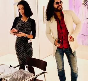 with Enrique Fuentes at the FAIR FOR ART Vienna 2022 © Fleur Christine Vitale 2022